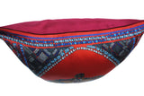 Crown Red Silk Cushion