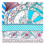 Manufacture Royale De Sèvres Blue Wool Scarf