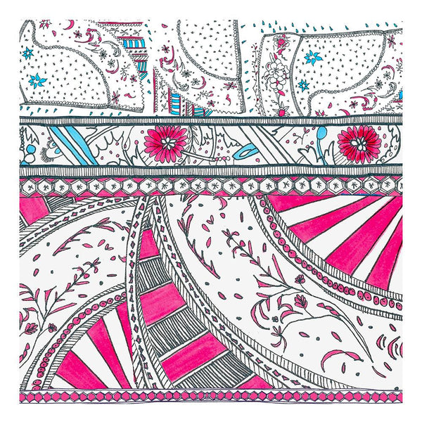 Manufacture Royale De Sèvres Pink Wool Scarf