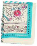 Manufacture Royale De Sèvres Blue Wool Scarf