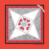 UNFOLDING LOVE Pocket Square