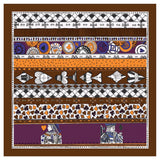 Let's Play Brown Silk Scarf