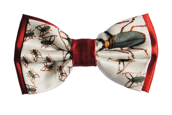 Crazy Bug Red Bow Tie