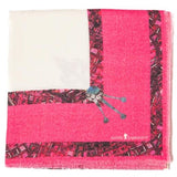 Flamingo Pink Wool Scarf