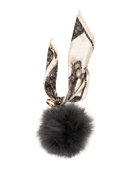 Queen Fox Fur Key Ring