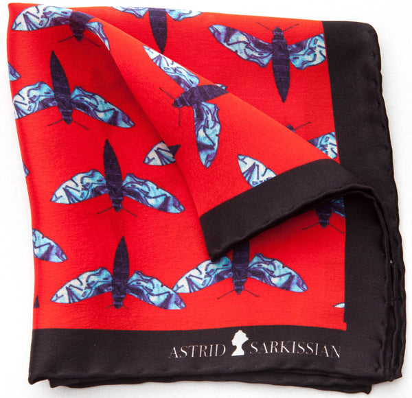 Mith Red Men's Pocket Square