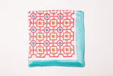 Moucharabieh Turquoise Silk Scarf