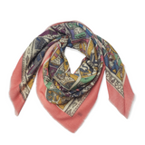 Cards Pink Wool Scarf
