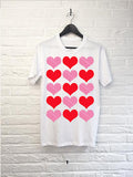 T-Shirt Coeur Red and Pink
