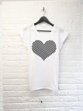 T-Shirt Coeur Black