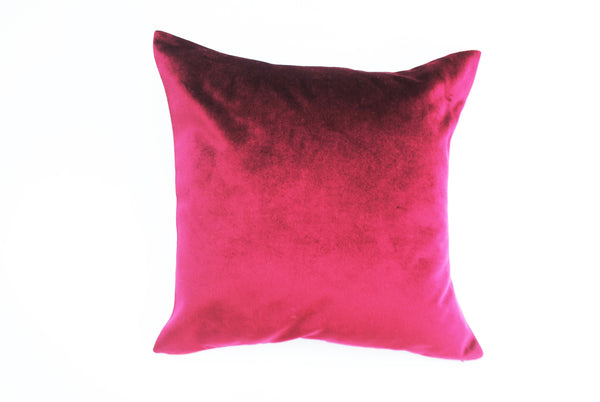 Flamingo Pink Silk Cushion
