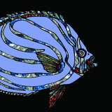 Blue Fish in the Dark Modal Scarf
