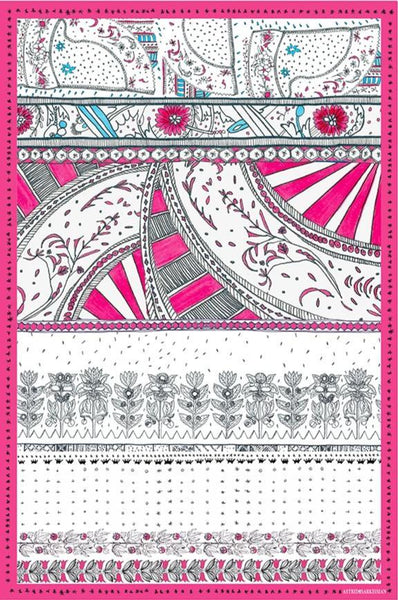 Manufacture Royale De Sèvres Pink Wool Scarf