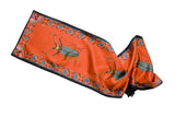 Vermin Red Long Silk Scarf